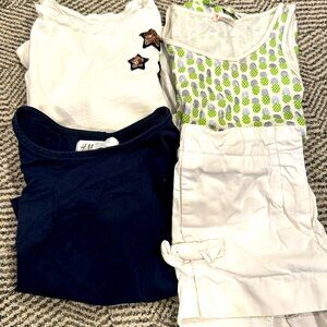 3 Tops and Shorts Outfit